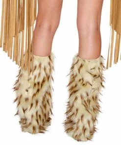 J Valentine OUTERWEAR CC239 - Brown Spike Legwarmers