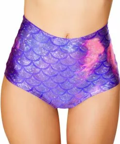 J Valentine BOTTOMS CC401 - Scale High Waist Mermaid Shorts 19 J Valentine BOTTOMS CC401 - Scale High Waist Mermaid Shorts