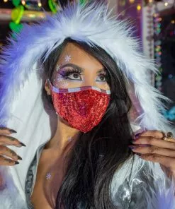 J-Valentine, Inc CH566 - Sequin Tailored Mask ACCESSORIES