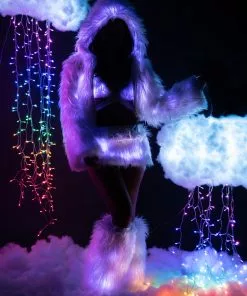 J-Valentine, Inc CL524 - Light-Up Hooded Cropped Jacket