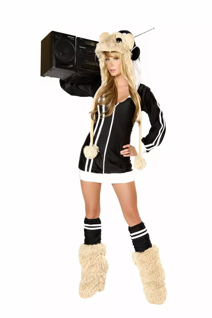 J Valentine CS125 - DJ Spinwheel Costume Hooded Jacket OUTERWEAR 1 J Valentine CS125 - DJ Spinwheel Costume Hooded Jacket OUTERWEAR