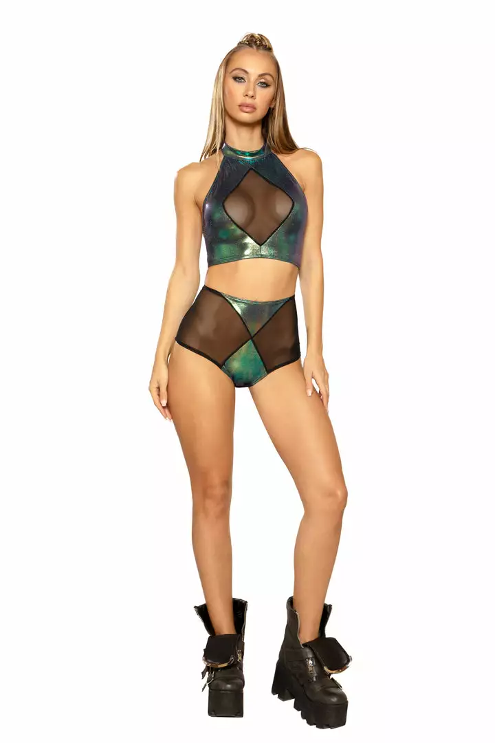 J Valentine FF105 - DIAMOND HIGH-WAIST SHORT BOTTOMS 4 J Valentine FF105 - DIAMOND HIGH-WAIST SHORT BOTTOMS