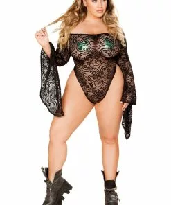 J-Valentine Catalog FF112 - Cyclone Lace Long Sleeve Bodysuit ONE PIECES 8 J-Valentine Catalog FF112 - Cyclone Lace Long Sleeve Bodysuit ONE PIECES