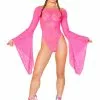 J-Valentine Catalog FF112 - Cyclone Lace Long Sleeve Bodysuit ONE PIECES