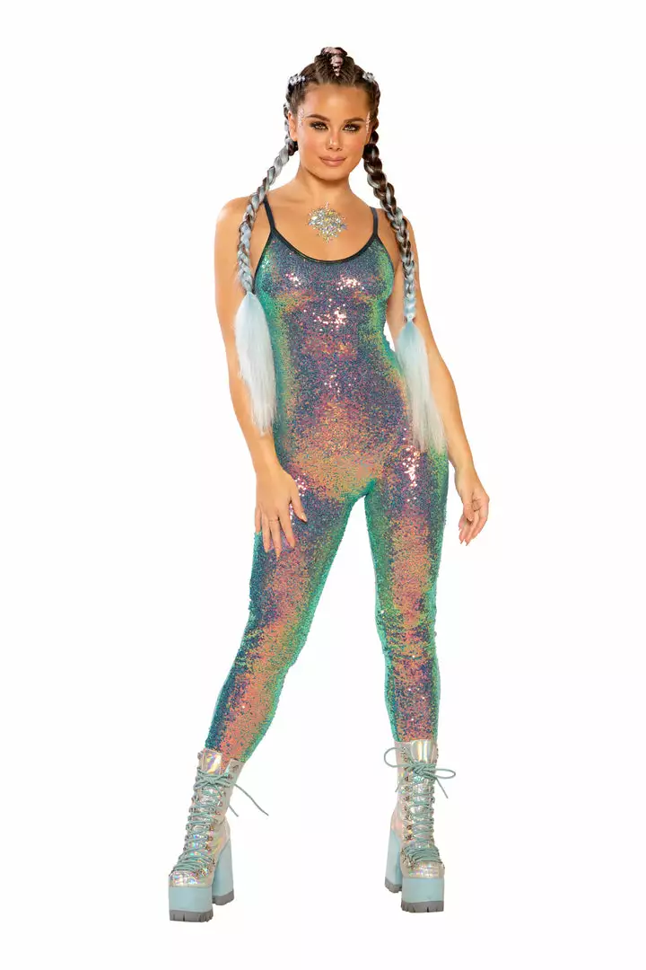 J Valentine FF143 - STRETCH SEQUIN CATSUIT 5 J Valentine FF143 - STRETCH SEQUIN CATSUIT