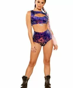 J Valentine FF149 - SEQUIN EMBROIDERED TOP