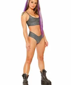 J Valentine FF261 - METALLIC SPAGHETTI TANK TOPS