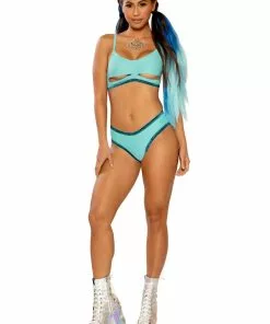 J Valentine FF270 - GLITTER TRIMMED STRAP TOP