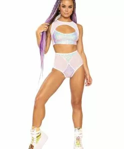 J-Valentine FF328 - Diamond High-Waist Short BOTTOMS