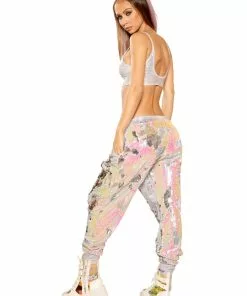 J Valentine FireFly Catalogs FF375 - UNISEX FLIP SEQUIN JOGGERS