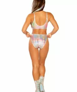 J-Valentine, Inc FF264 - Metallic High-Waist Bottom BOTTOMS