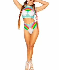 J-Valentine, Inc FF539 - Rainbow & Clouds Short BOTTOMS
