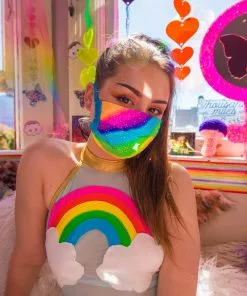 J-Valentine, Inc FF552 - Heavy Brazilian Spandex Pleated Mask