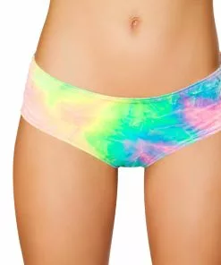 J Valentine BOTTOMS FF613 - Pastel Tie Dye Velvet No-Seam Basic Short