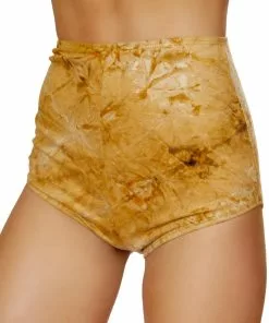 J-Valentine Catalog FF693 - Rusty Tie-Dye Faux Suede High Waist Short BOTTOMS