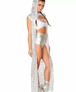 J Valentine FF837 - Sequin Mesh Long Duster