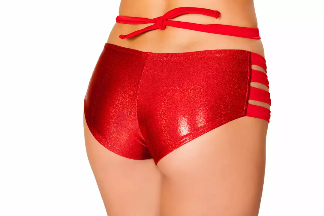 J Valentine FF923 - Metallic No Seam Strappy Shorts BOTTOMS 12 J Valentine FF923 - Metallic No Seam Strappy Shorts BOTTOMS