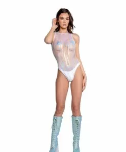 J-Valentine, Inc FR107 - Sequin Net Bodysuit