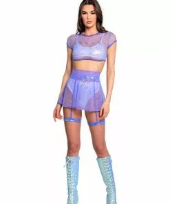 J-Valentine, Inc FR128 - Astro Sequin Cap Sleeve Top