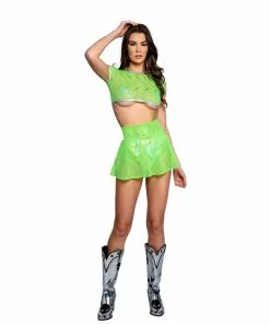 J-Valentine, Inc Skirts FR129 - Astro Sequin Skater Skirt