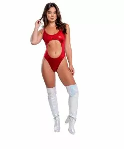 J-Valentine, Inc ONE PIECES FR130 - Metallic Cutout Bodysuit