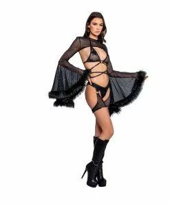 J-Valentine, Inc TOPS FR140 - Holographic Dot Ring Wrap Top