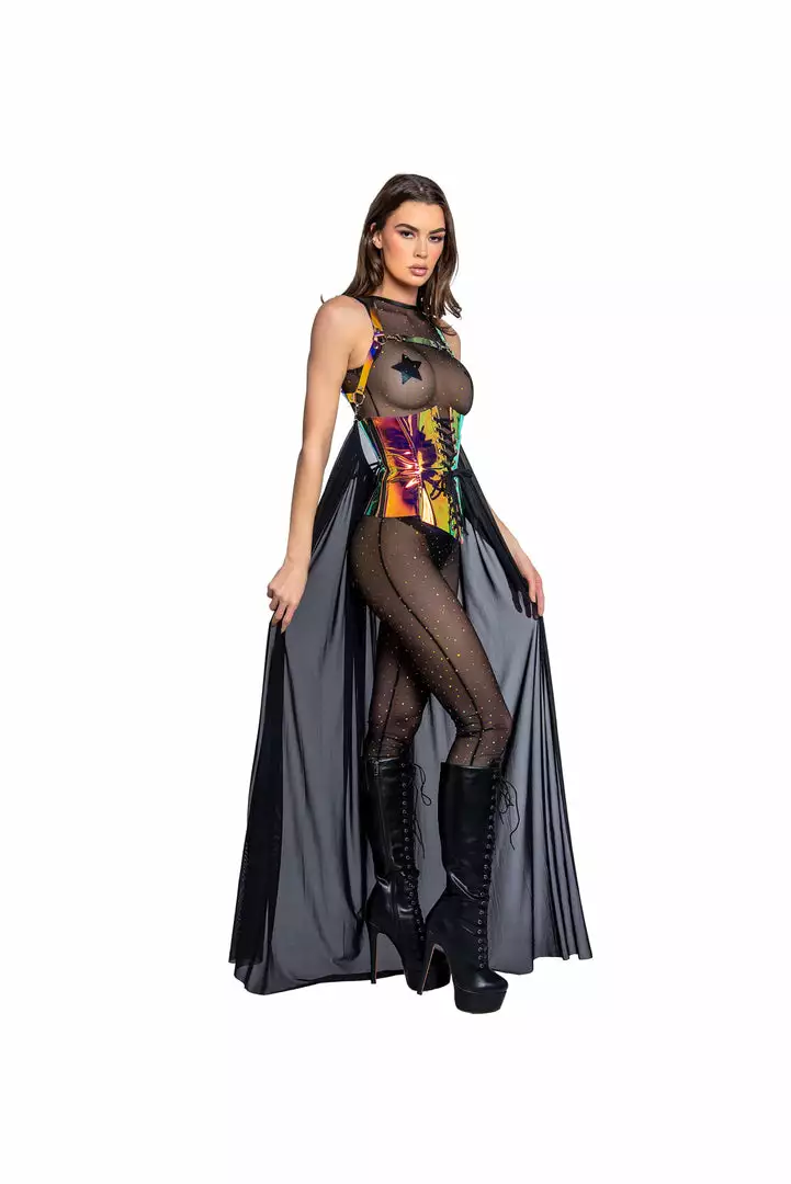 J-Valentine, Inc ONE PIECES FR147 - Holographic Dot Mesh Catsuit 5 J-Valentine, Inc ONE PIECES FR147 - Holographic Dot Mesh Catsuit