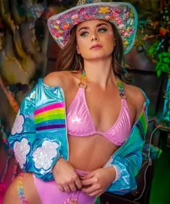 J-Valentine, Inc FR115 - Kandi Land Chain Triangle Top