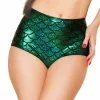 J Valentine BOTTOMS CC401 - Scale High Waist Mermaid Shorts