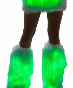 J-Valentine, Inc OUTERWEAR FF429 - Faux Fur Light-Up Legwarmers
